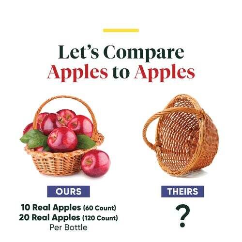 Enzymedica Raw Apple Cider Vinegar w the Mother, 60 caps - Image 5