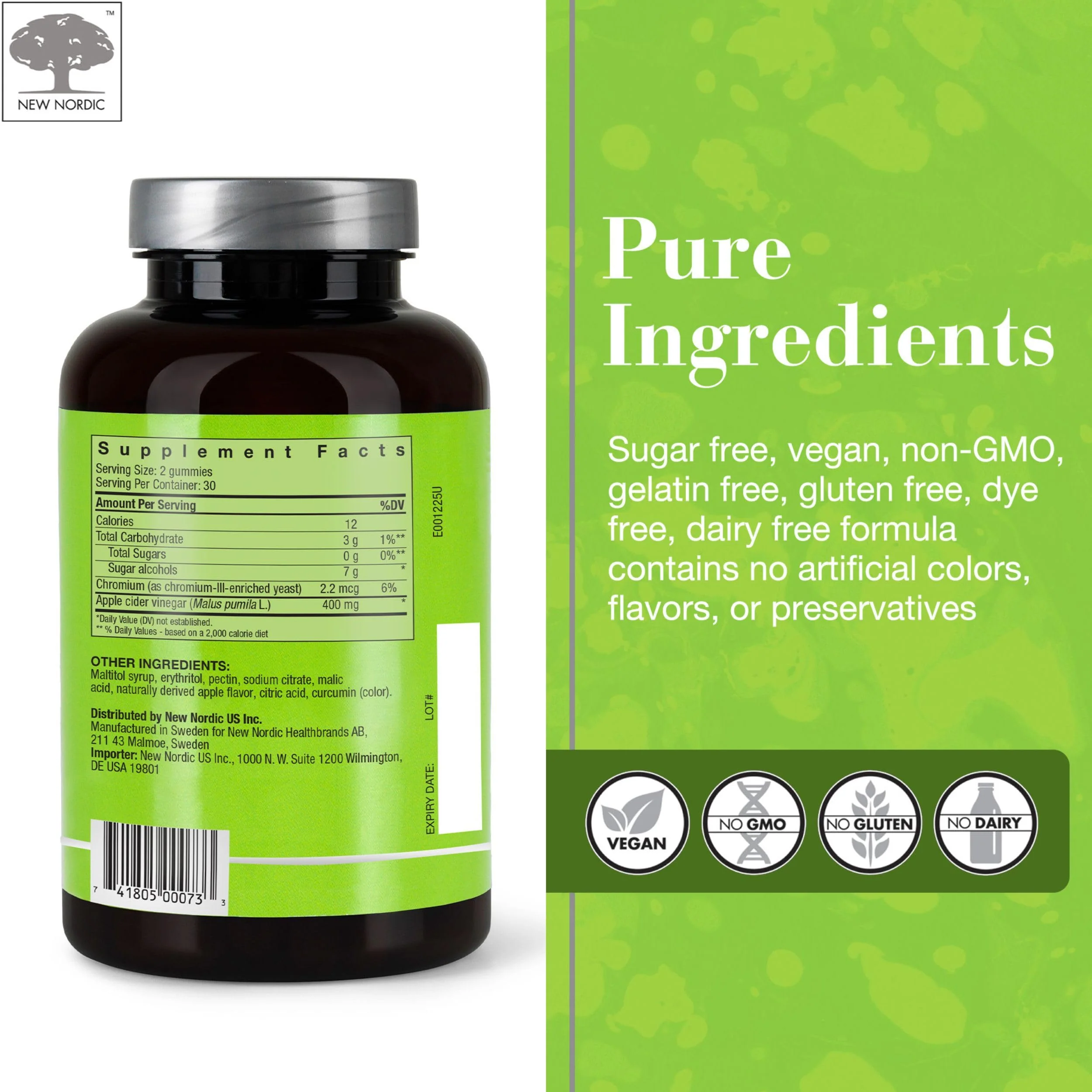 New Nordic - Apple Cider Gummies+ (60gmy) - Image 4