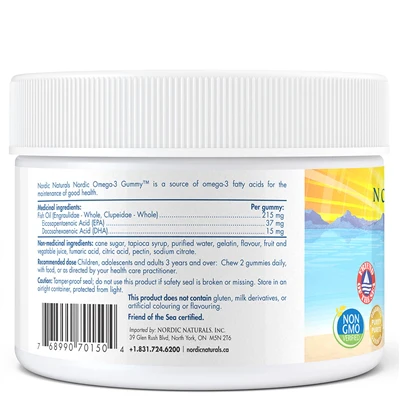 Nordic Naturals Omega-3 Gummy Worms, 30 Gummies - Image 3